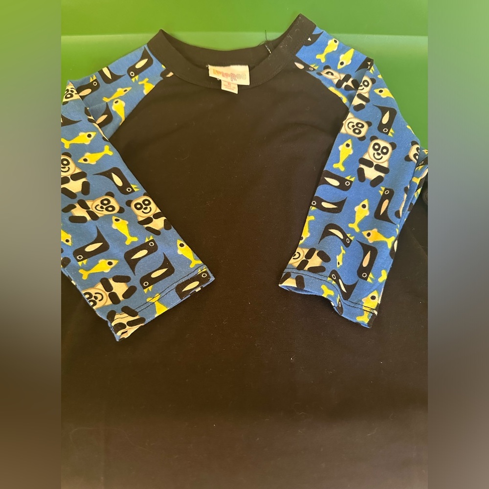 Lularoe Kid Sloan Raglan Pandas 6
